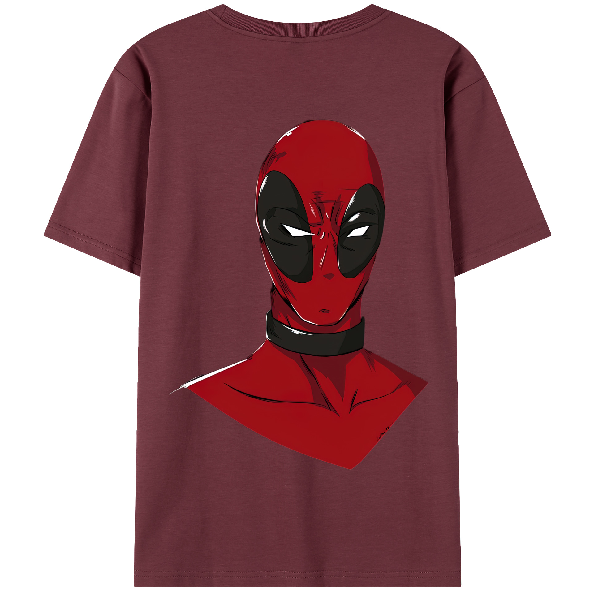 （画像用） Deadpool デッドプール 綿100％半袖Tシャツ（背面プリント）